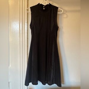 Velvet Black Sleeveless Dress